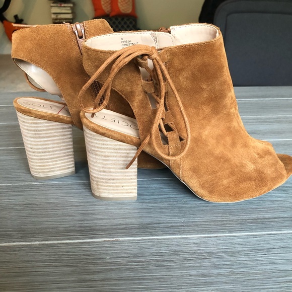 Sole Society Peep Toe Booty - Picture 1 of 6